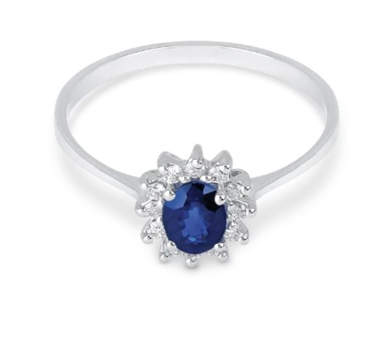 Anillo Demetra Mujer Diana in Oro Zaffiro blu 0.45 Ct 9K.119.Z.045.012.W - 9K.119.Z.045.012.W